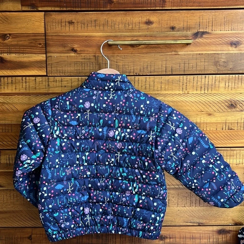 Patagonia Kids' Floral Puffer Jacket - Blue